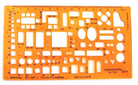 Standardgraph - Sablon mobilier 1:50,  StandardGraph