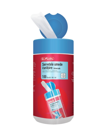 Articole curatare - Servetele umede curatare Universale, set 100 buc, Herlitz