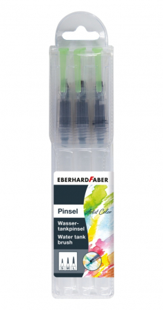 Pensule - Set 3 pensule cu Rezervor Apa, Eberhard Faber