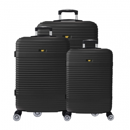 Genti, Rucsaci - Set 3 trollere CATERPILLAR V Power Alexa (20/24/28 inch) -ABS - Negru