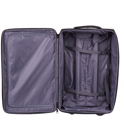 Set 3 trollere Soft Luggage (20/23/27 inch) Poliester, galben/negru, CATERPILLAR [4]