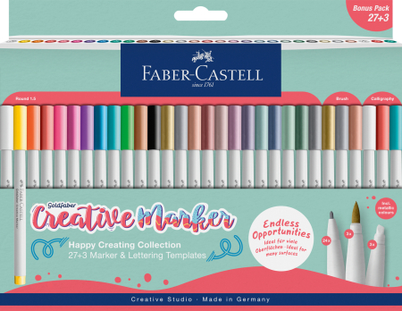 Brand - Set 30 Markere Creative Goldfaber Creative Haven 1.5mm, Faber-Castell