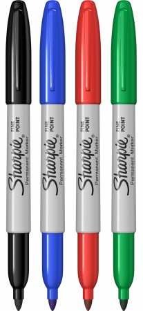 Sharpie - Set 4 Markere Permanente Sharpie