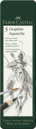 Brand - Set 5 Buc Creion Grafit Aquarelle, Faber-Castell