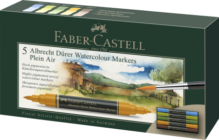 Brand - Set 5 Markere Solubile Peisaj A.Durer, Faber-Castell