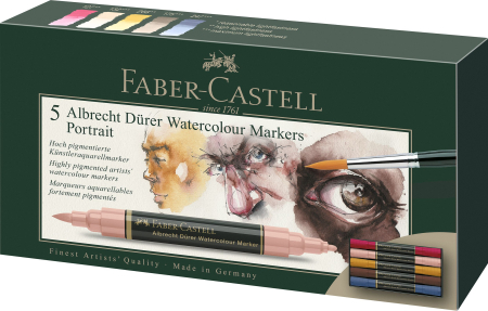 Brand - Set 5 Markere Solubile Portret A.Durer, Faber-Castell