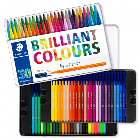 Set 50 culori Carioca Triplus Color 323 1.0 mm Staedtler [1]