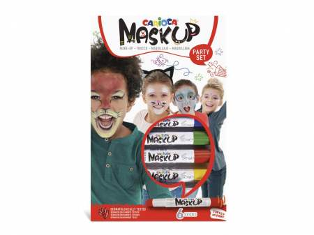 Carioca - Set 6 Markere machiaj \\"Mask-Up Party\\", Carioca