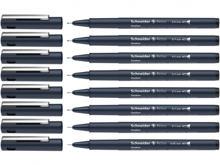 Set 8 buc Fineliner Pictus, Schneider [1]