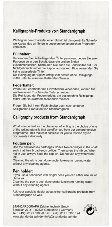 Set caligrafie stilou+penite 0.85/1.1/1.35 StandardGraph [4]