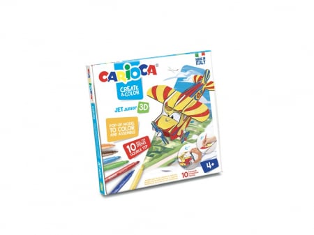 Carioca - Set creativ Create & Color Carioca Jet Junior 3D, Carioca