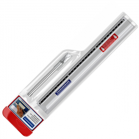 Standardgraph - Set decupaj rigla aluminiu 30 cm/cutter StandardGraph