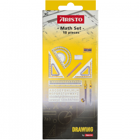 Aristo - Set geometrie scolara 10 piese Aristo