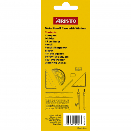 Set geometrie scolara 10 piese Aristo [1]