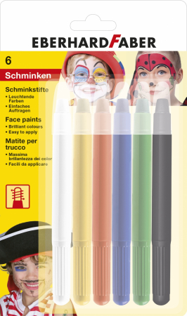 EberhardFaber - SET PICTURA PENTRU FATA CREIOANE RETRACTABILE 6 CUL EBERHARD FABER
