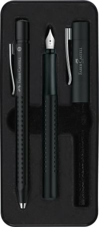 Brand - Set Stilou + Pix Grip 2011 Black Faber-Castell