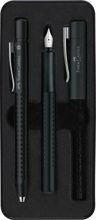 Brand - Set Stilou + Pix Grip 2011 Negru, Faber-Castell