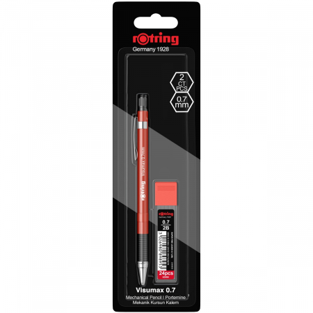 Set Visumax 0.7 + etui mine 4 culori carcasa: black, blue, red, green Rotring [3]