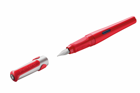 Stilou Pelikano Rosu Penita F Dreptaci Pelikan [1]