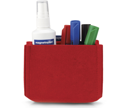 Brand - Suport magnetic MAGNETOPLAN pt accesorii whiteboard M rosu