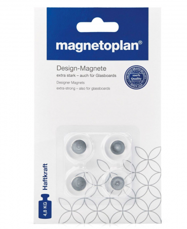 Brand - Magneti Briliant Design 20mm pentru Glassboard 4 buc/ set Magnetoplan