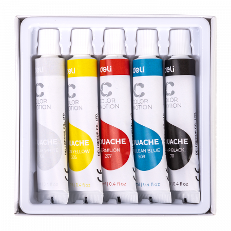 TEMPERA 5 CULORI 12 ML Deli [1]