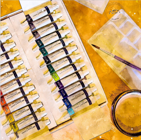 Tempera Acuarele 24 culori + paleta Faber-Castell [4]