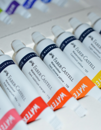 Tempera Acuarele 24 culori + paleta Faber-Castell [3]