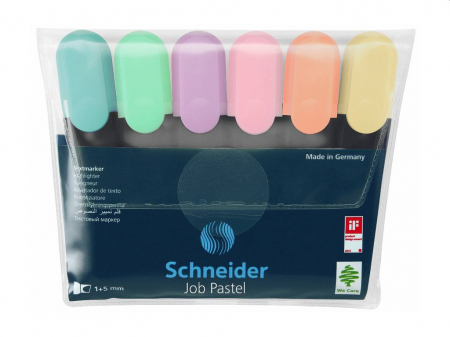 Schneider - Textmarker Schneider Job Pastel 6/set