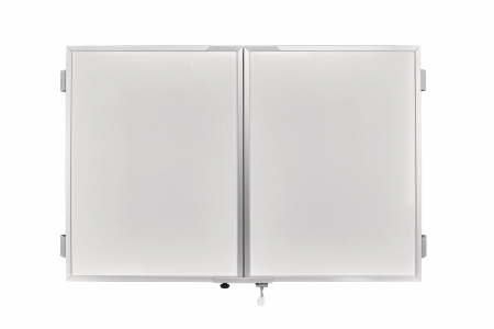 Whiteboard Ferroscript 1200x900mm cu 2 aripi laterale Magnetoplan [1]