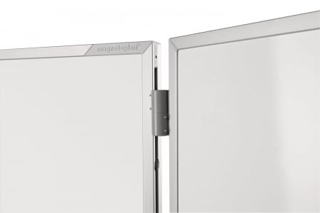 Whiteboard Ferroscript 1200x900mm cu 2 aripi laterale Magnetoplan [2]
