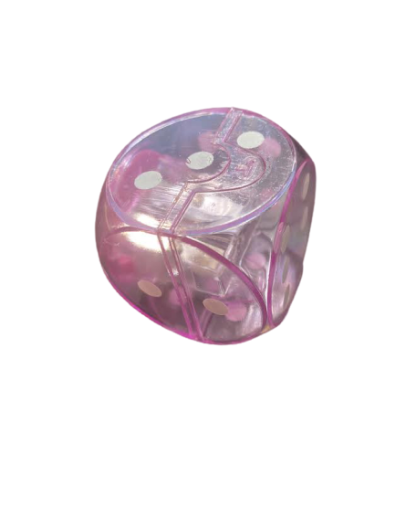 Ascutitoare Vision roz dubla cu rezervor sub forma de zar- 4 cm [3]