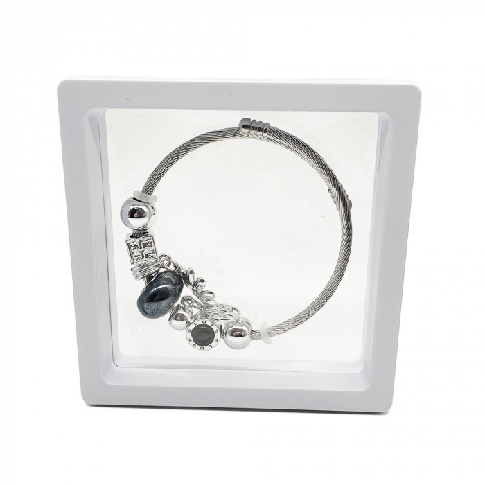 Bratara tip Pandora expusa in Cutie cu folie Transparenta, 9x9cm, Vision XXI [2]