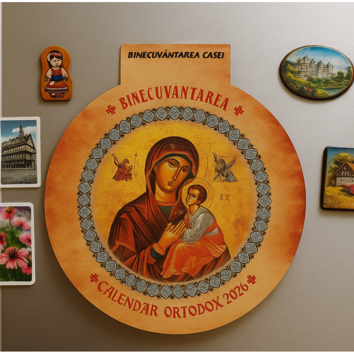 Calendar Crestin Ortodox, 2026, cu Magnet, 140x160mm Vision XXI [5]