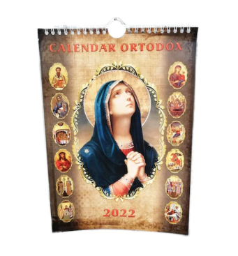 Calendar de Perete Crestin Ortodox 2022, format A4, model 2 [1]