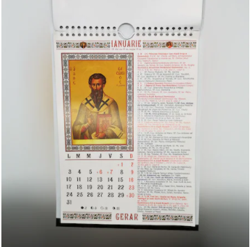 Calendar de Perete Crestin Ortodox 2022, format A4, model 2 [2]