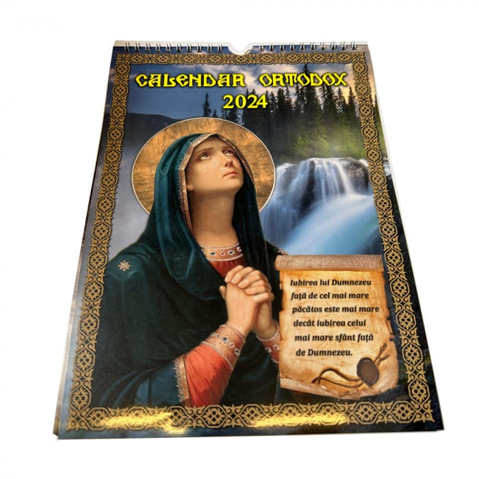Calendar de Perete Crestin Ortodox 2024, format A4, Vision XXI