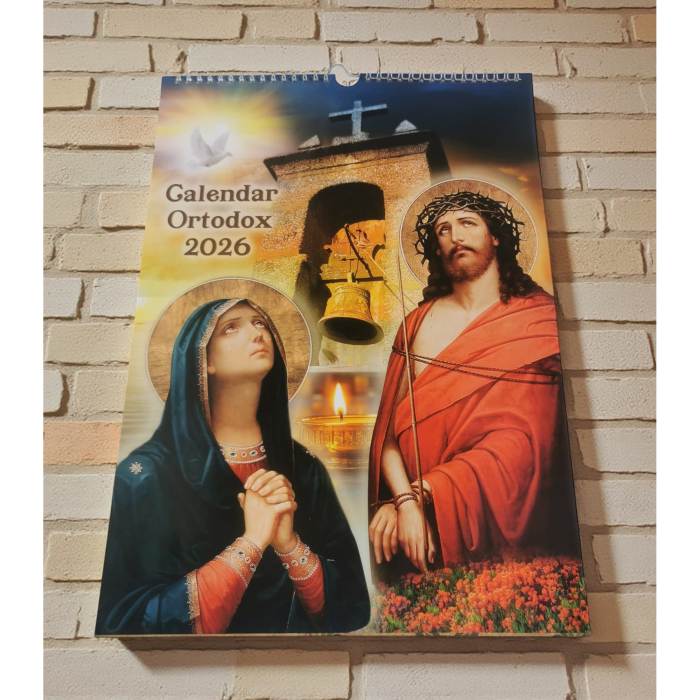 Calendar de Perete Crestin Ortodox 2026, format A3, Vision XXI [2]