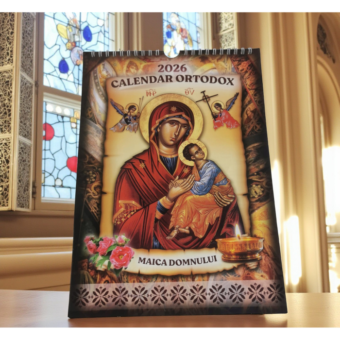 Calendar de Perete Crestin Ortodox 2026, format A4, Vision XXI [3]