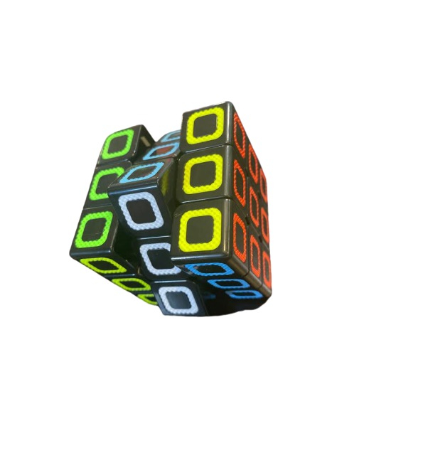 Cub Rubik Vision, negru cu insertii colorate [2]