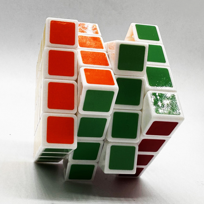 Cub tip Rubick 4x4x4, cu margini albe, 6cm, Vision XXI [3]