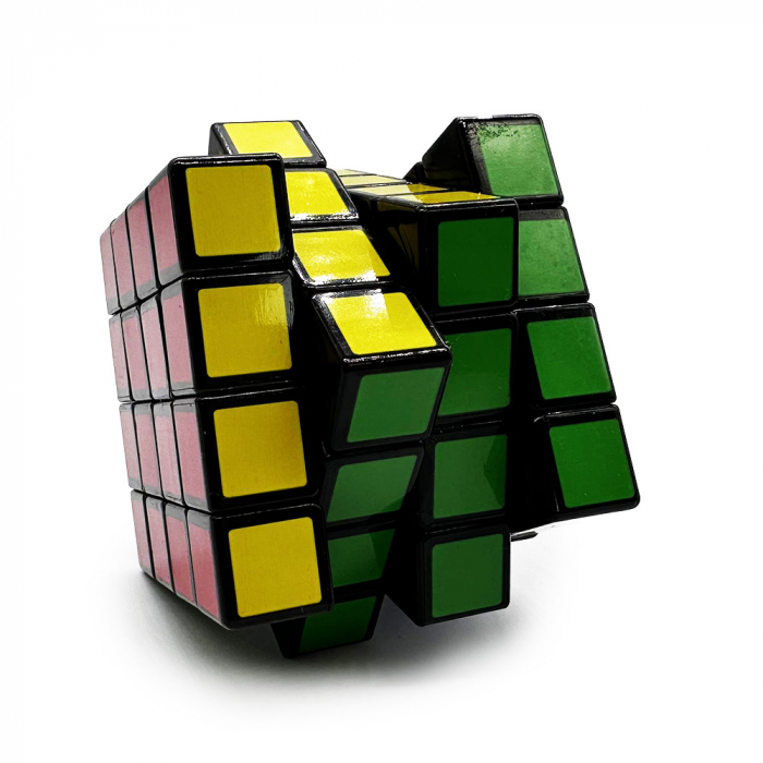 Cub tip Rubick 4x4x4, cu margini negre, 6.5cm, Vision XXI [2]