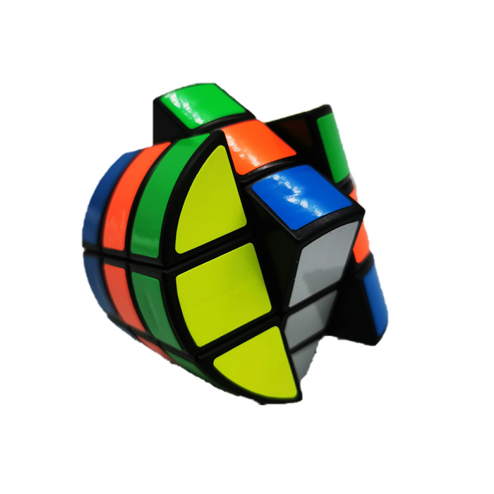 Cub tip Rubick, Cilindru Magic cu margini negre, model economic, 3x3x3, 6.5cm, VisionXXI [3]