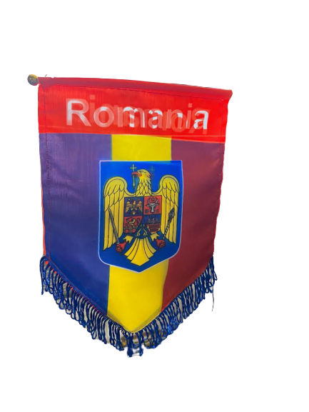 Fanion mare Romania- Vision, cu stema, multicolor [2]