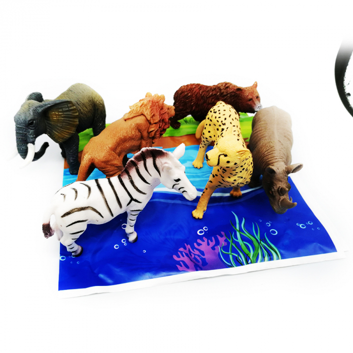 Figurine animale salbatice, "Wild Playset" Vision, 7  buc/set [3]