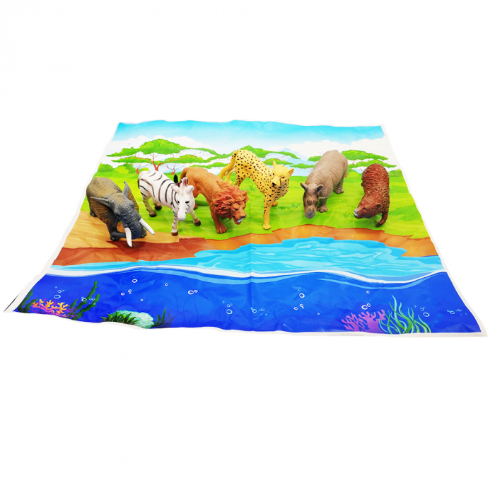 Figurine animale salbatice, "Wild Playset" Vision, 7  buc/set [2]