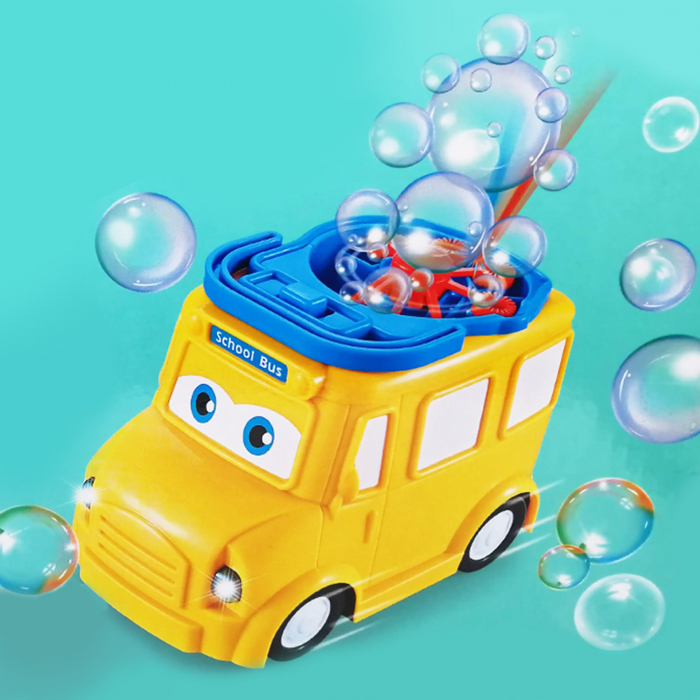 Jucarie de Facut baloane de sapun pentru copii "Bubble Car", cu muzica si lumina si recipient sapun Vision [2]