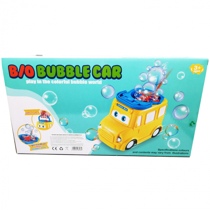 Jucarie de Facut baloane de sapun pentru copii "Bubble Car", cu muzica si lumina si recipient sapun Vision [4]