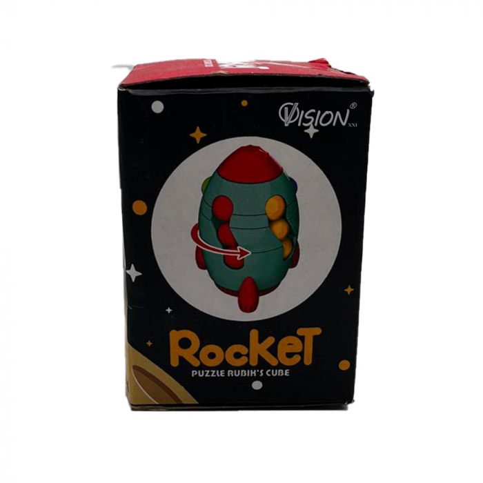 Jucarie educativa Rocket Puzzle Rubick's Cube, 7.5cm, Vision XXI [3]