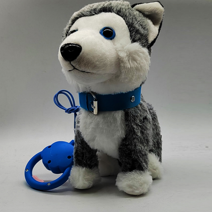 Jucarie interactiva, catelus cu lesa, Happy Dog, canta, se plimba, da din codita, 24 cm, Vision XXI [2]